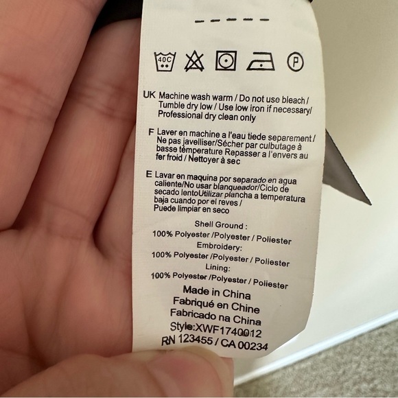 Highline Collective Womens M Cocktail Dress One Shoulder Long Sleeve Mini Silver - Picture 8 of 9